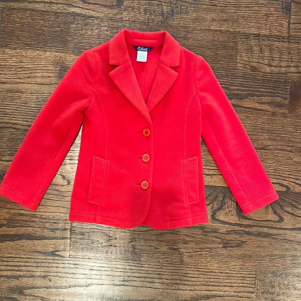 E-land Kids soft red blazer size 5